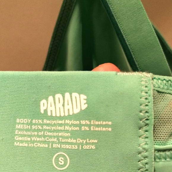2/80🥬New Parade Dream Fit Wire-free Bra Unlined Gorgeous Turquoise Color Size S - Picture 10 of 16